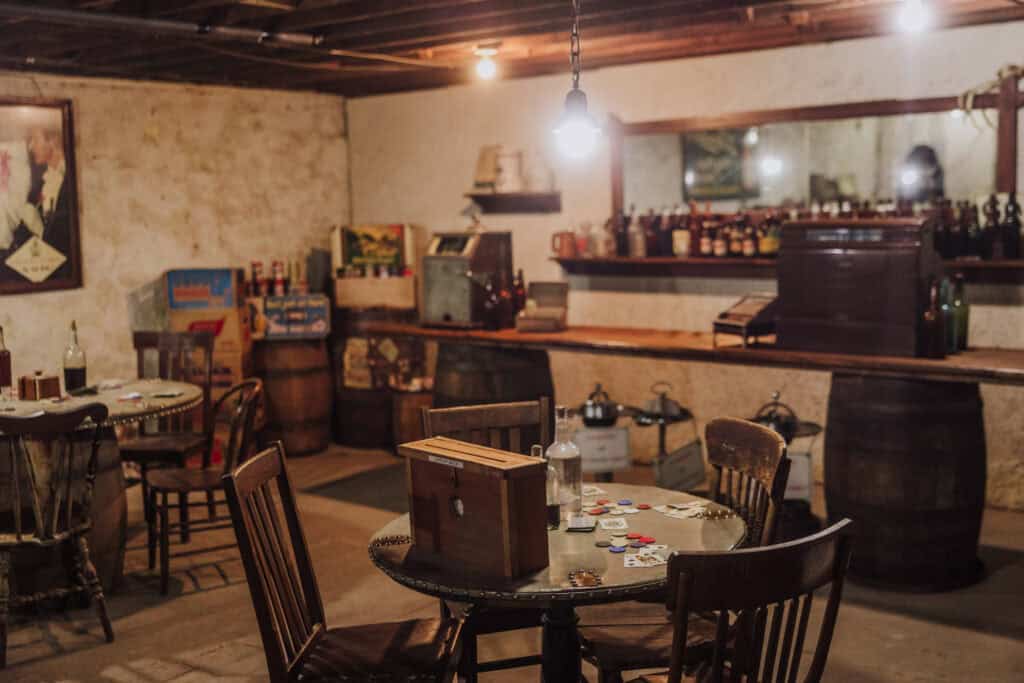 The old Sporting Eagle Saloon on the "Havre Beneath the Streets" tour