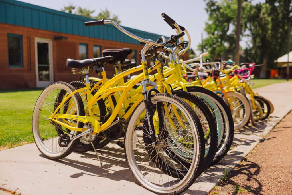 Free yellow bikes in Fort Benton MT