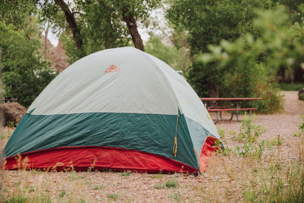 Fishermen, camping along the Missouri River at Hardy Creek
