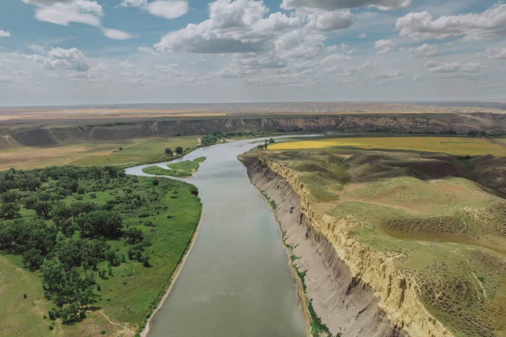 The Missouri River near Loma, MT