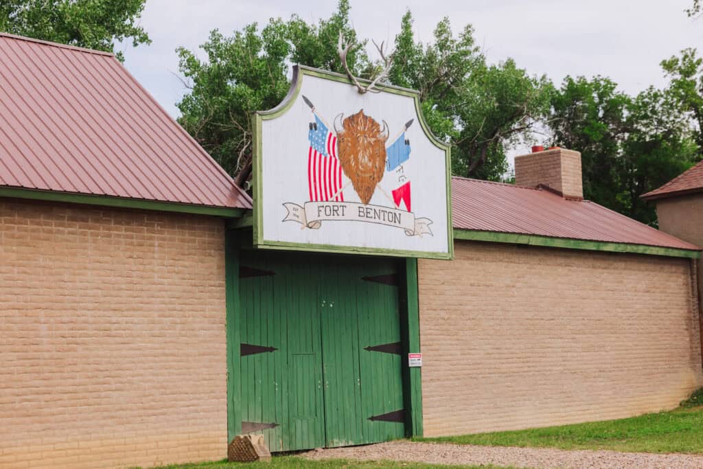 The exterior of Fort Benton