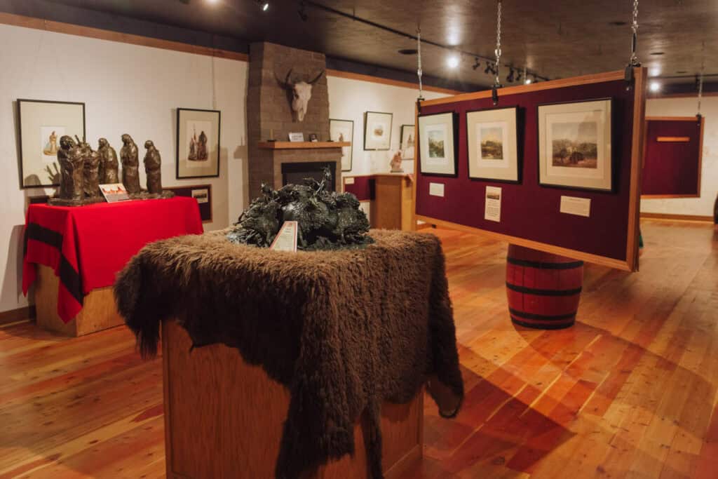 Furs inside the museum
