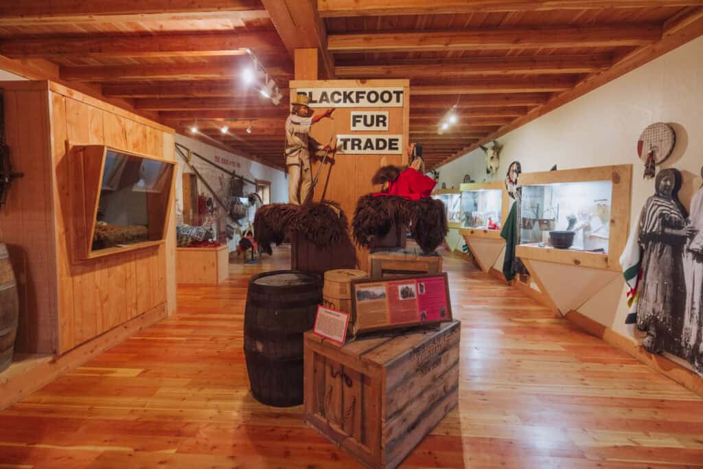 Inside the Fort Benton museum