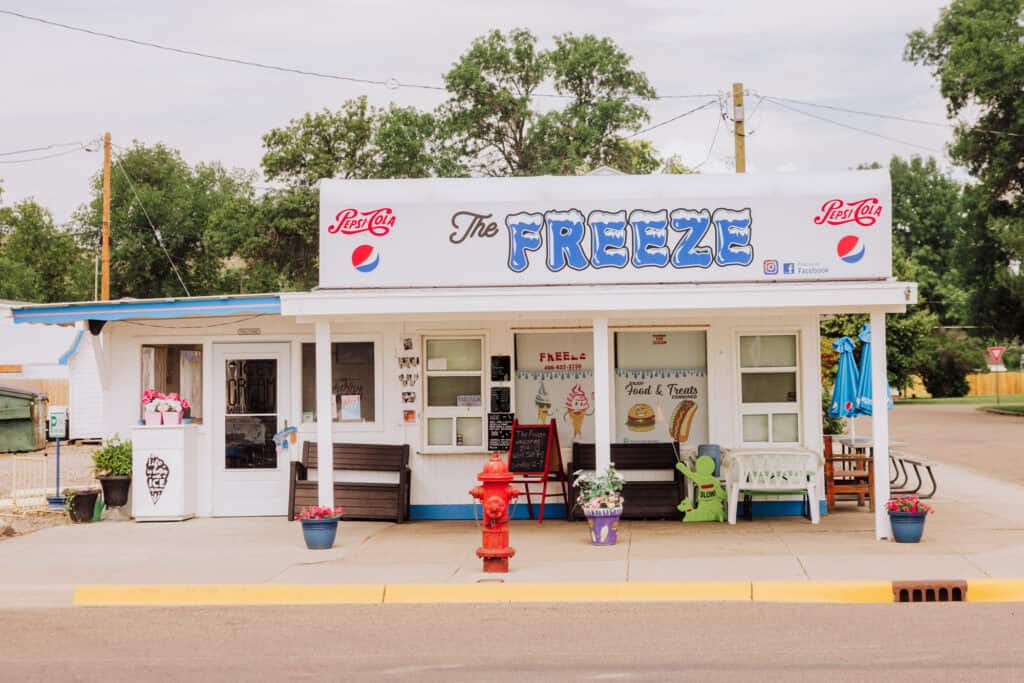 Freeze ice cream in Fort Benton, MT