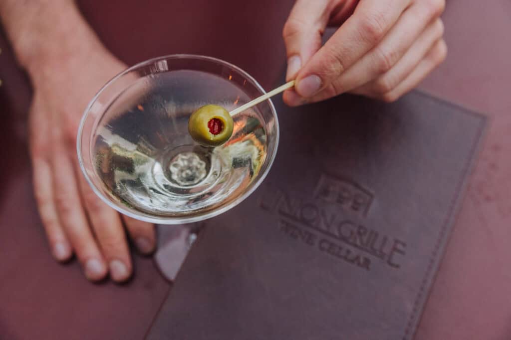 A martini at the saloon at the Grand Union