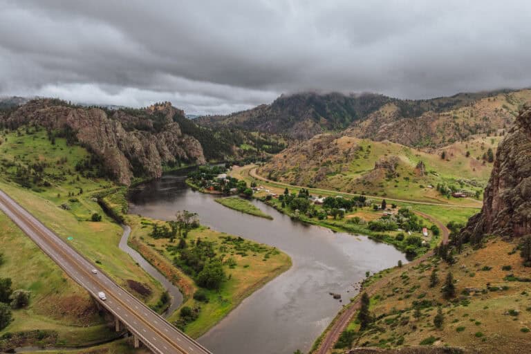 The Missouri River, south of Great Falls