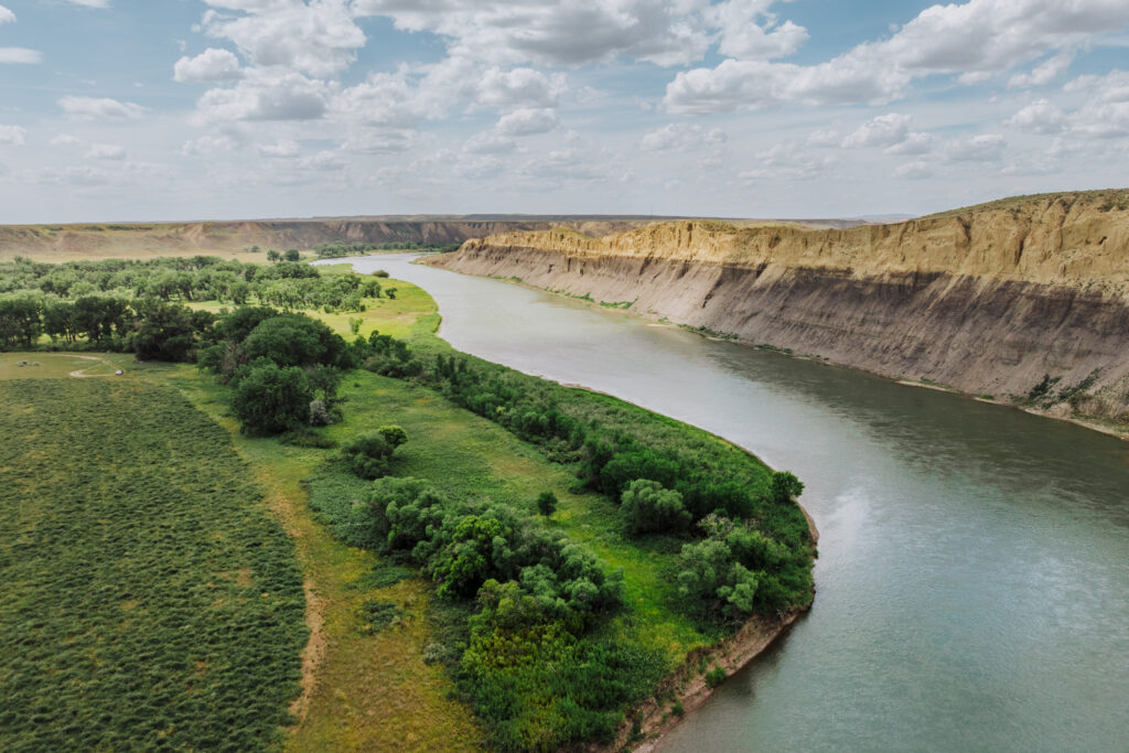 The Missouri River near Loma, MT
