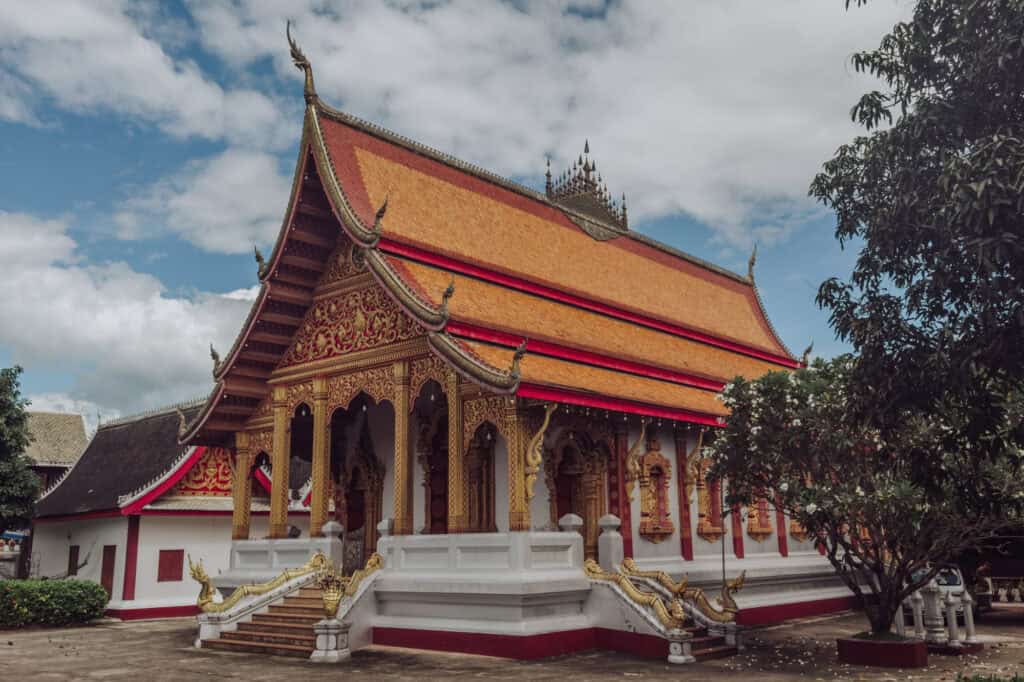 The old temple in Luang Prabang