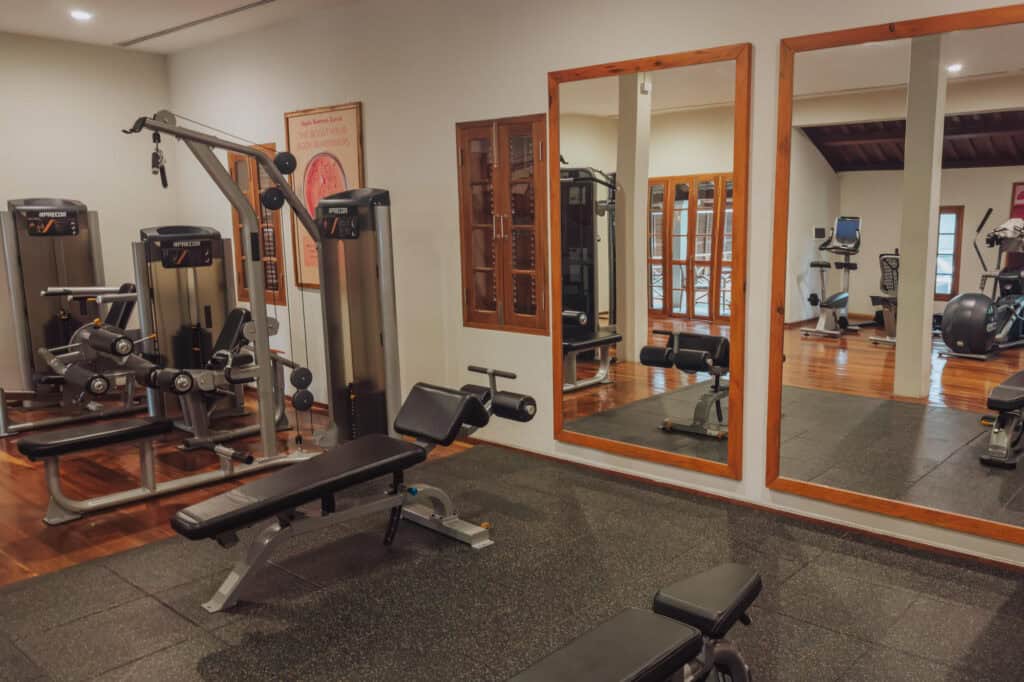The hotel gym