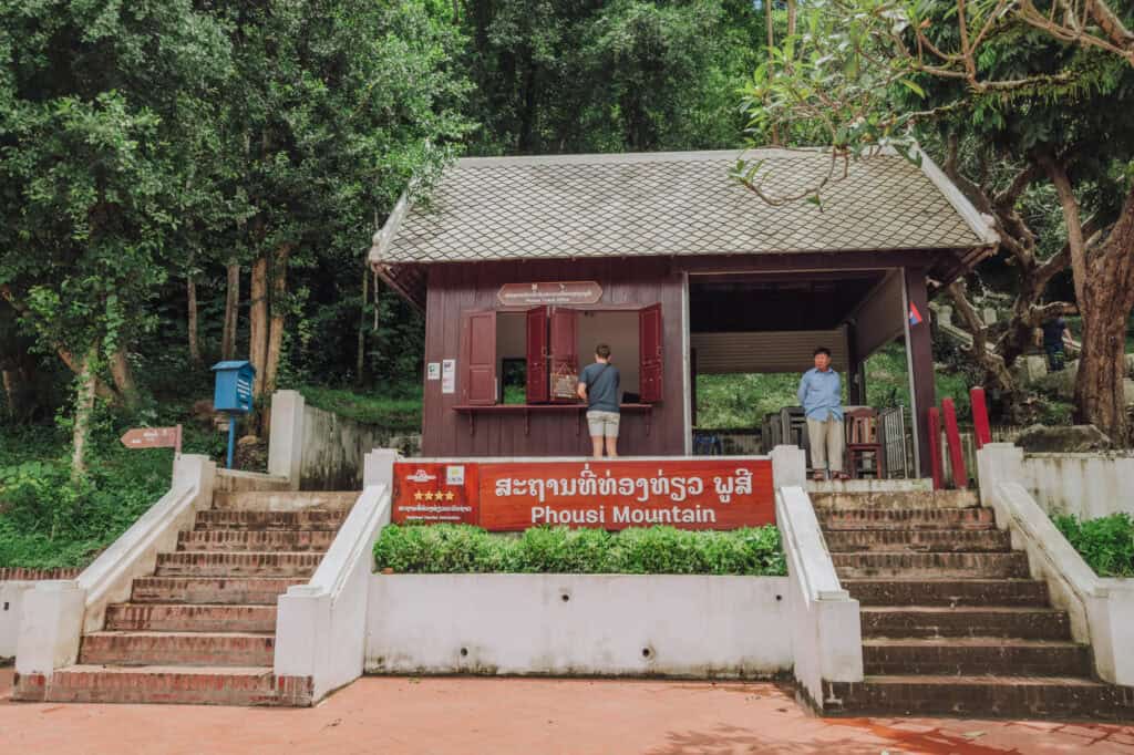 Hiking to Phousi Hill in Luang Prabang
