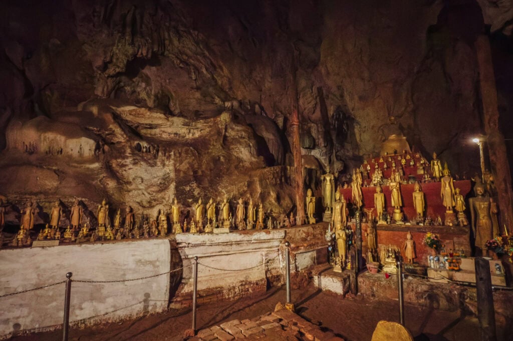 Inside the Pakou Cave in Laos