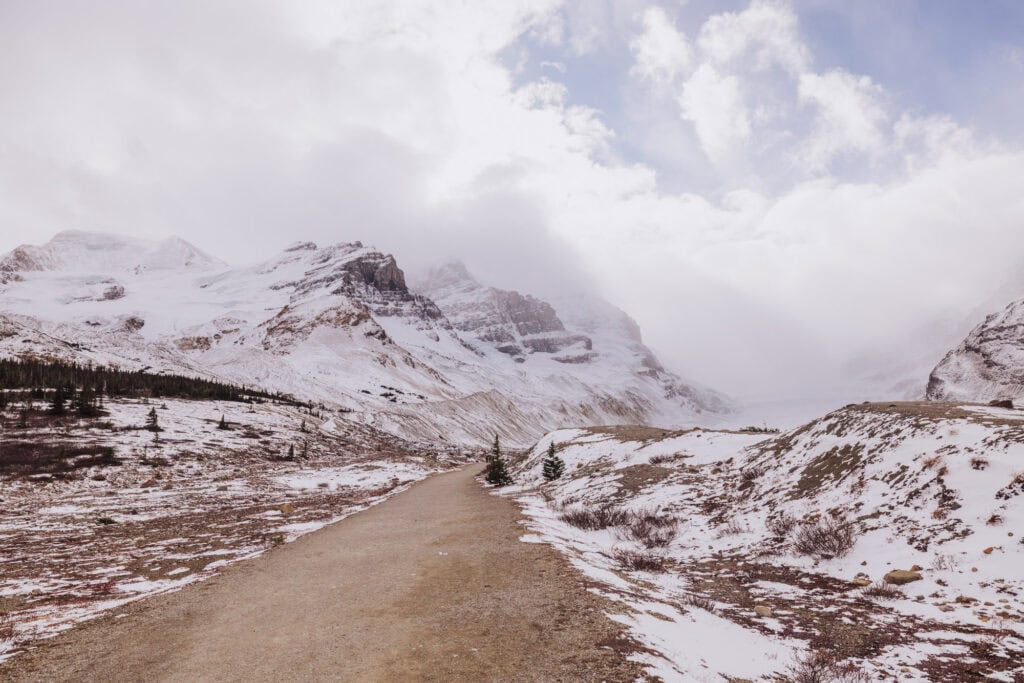 The Toe of the Athabasca Glacier Trailhead