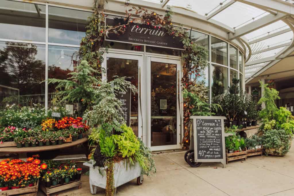 The gift shop at the Brooklyn Botanic Garden