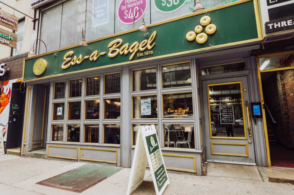 A favorite bagel shop in NYC