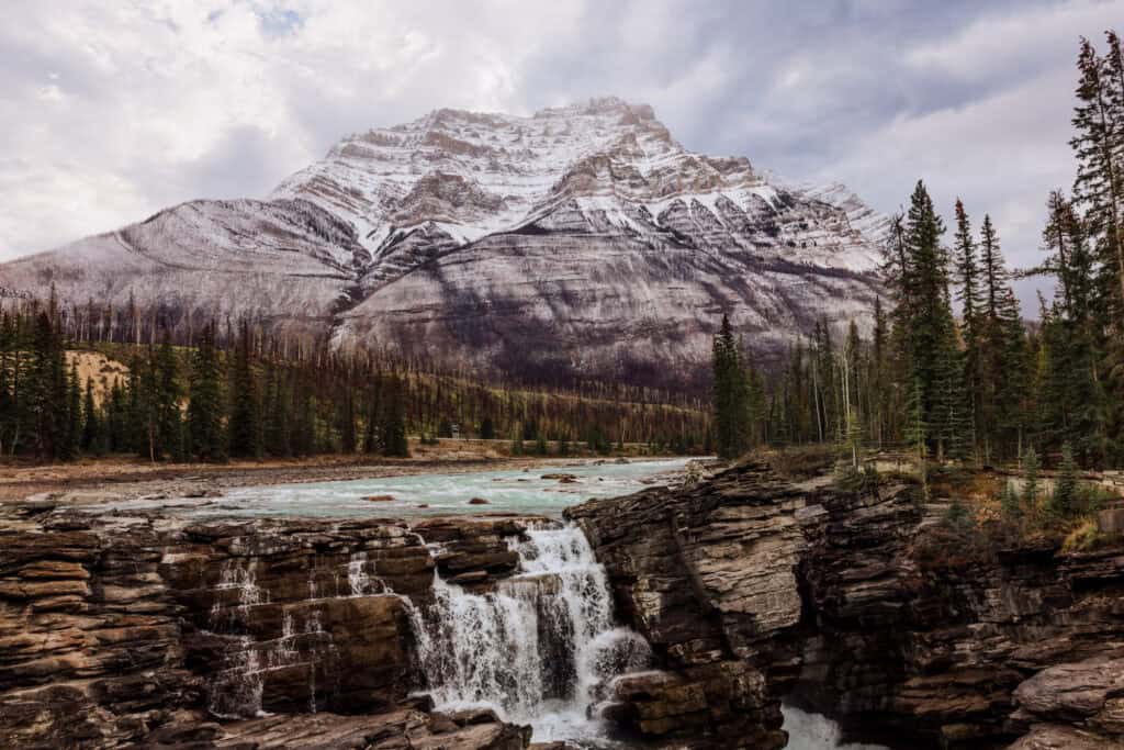 Athabasca Falls in November