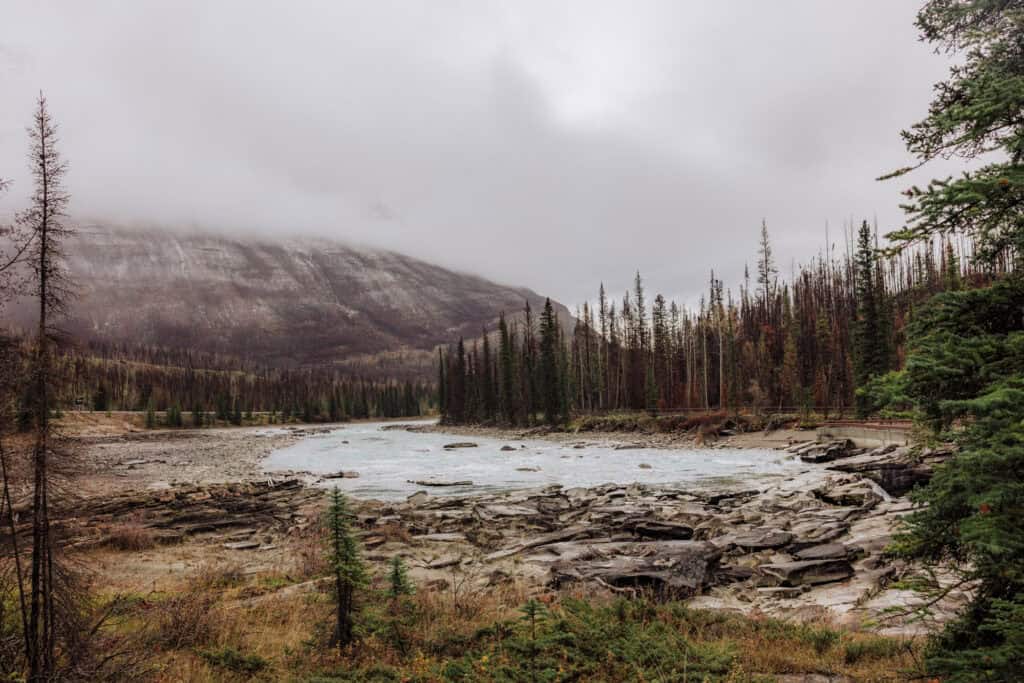 The Athabasca River in Jasper