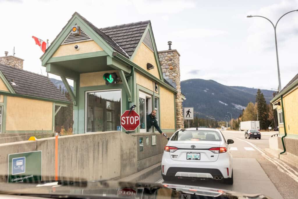 The entrance to Jasper National Park