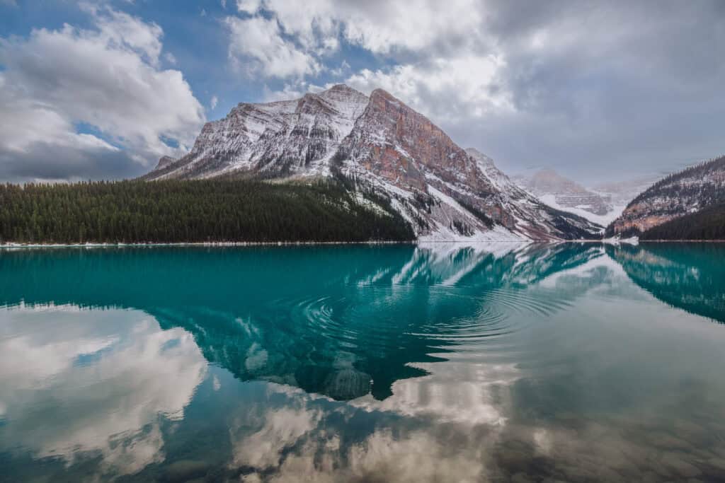 The turquoise blue Lake Louise