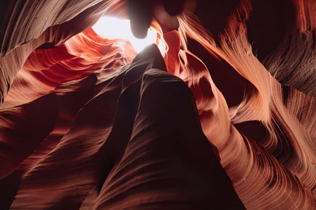 The view inside Antelope Canyon at Antelope Ridge Adventure Park