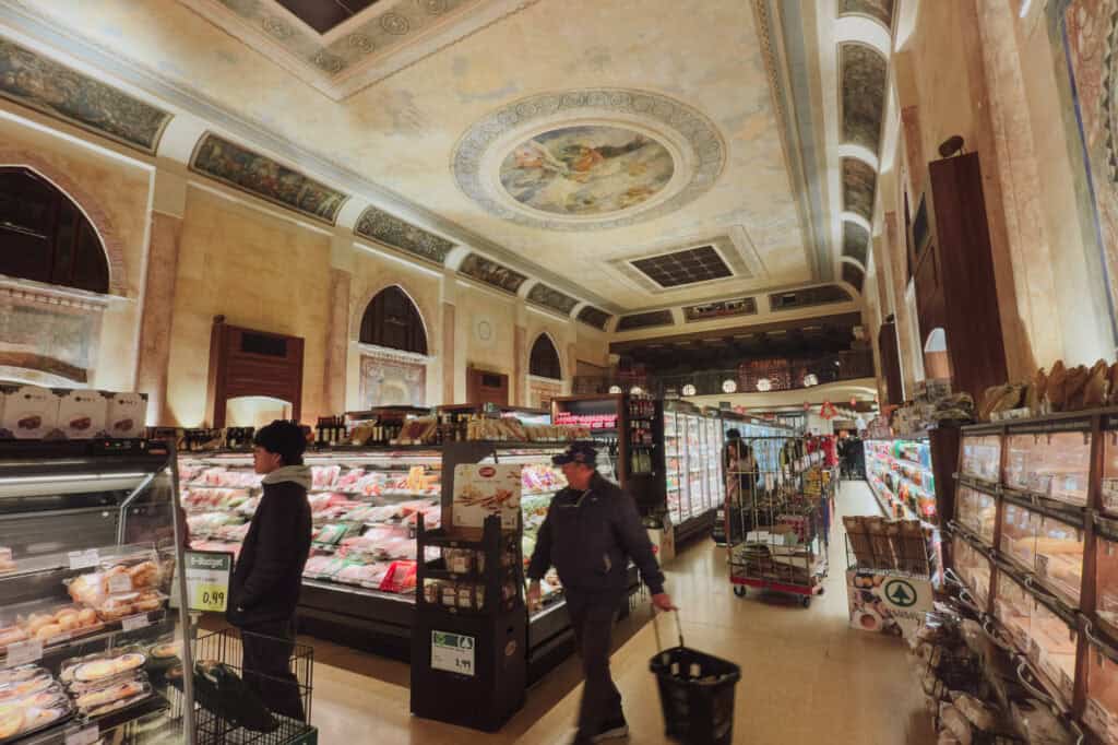 Teatro Italia is now a beautiful grocery store in Venice, Italy