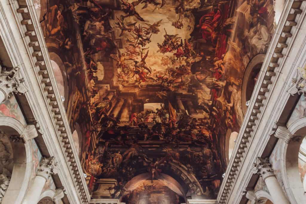 La Chiesa di San Pantalon in Venice, home of the world's largest canvas painting.