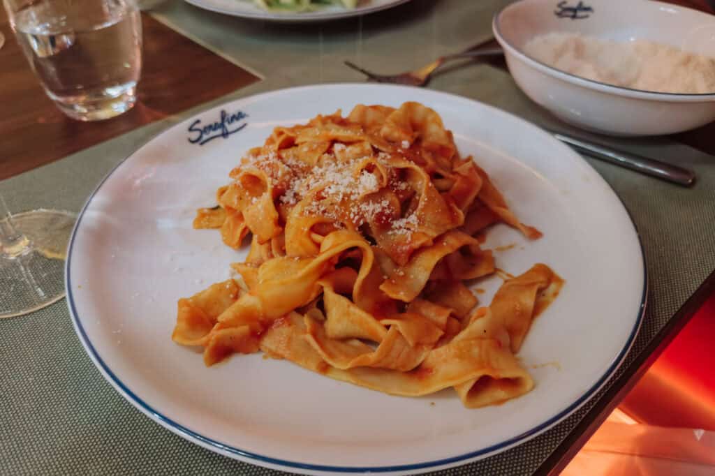 Homemade Italian pasta