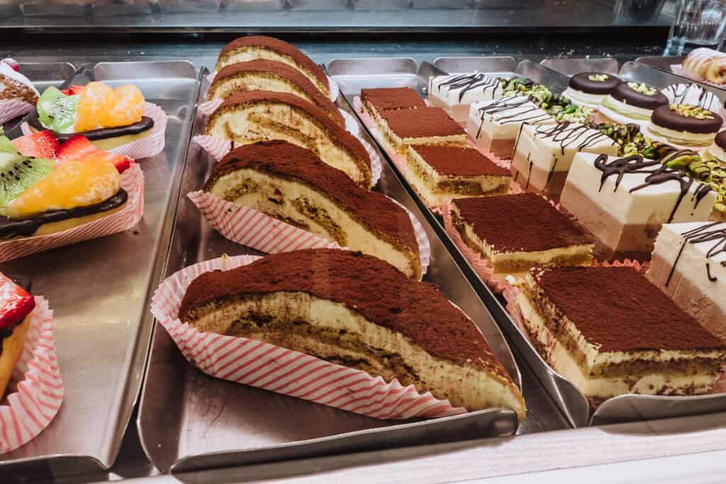 Tiramisu for sale in Treviso, Italy