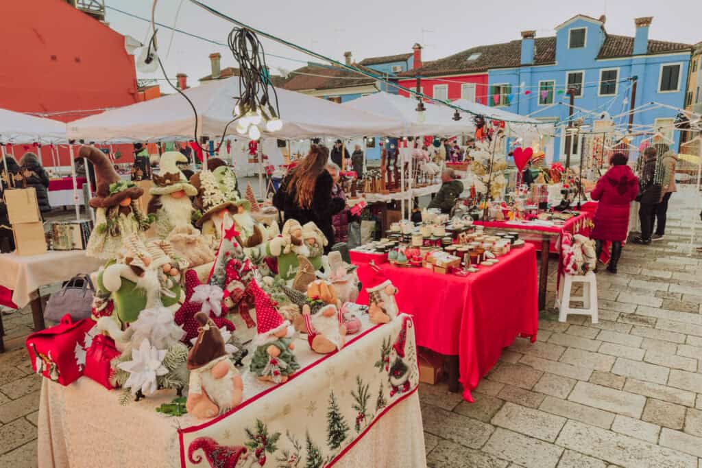 Burano Christmas Market in December