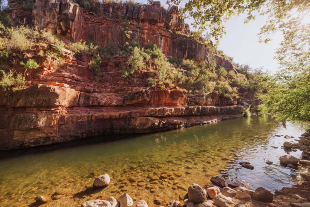 Grasshopper Point, a swimming hole in Sedona, AZ