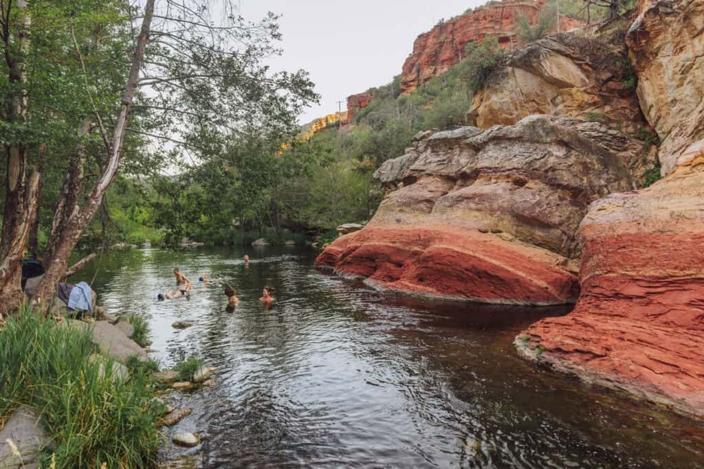 Halfway Picnic is a swimming hole in Sedona, Arizona