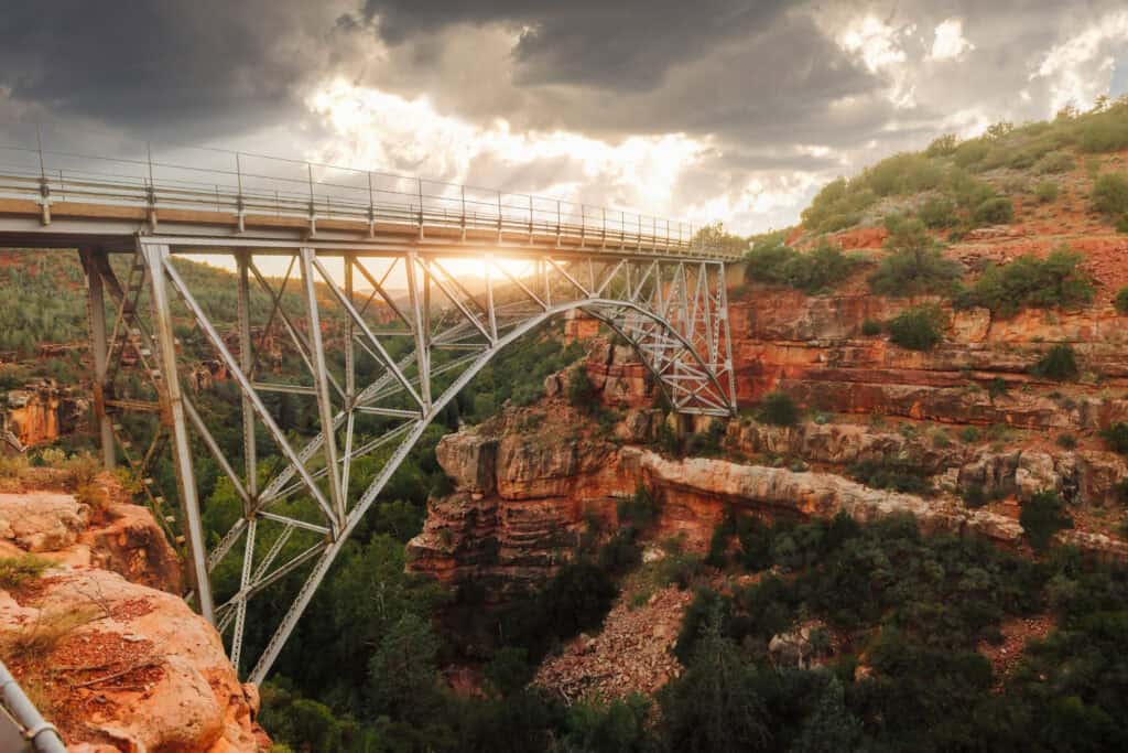 Midgley Bridge, along Highway 89A in Sedona, over Oak Creek