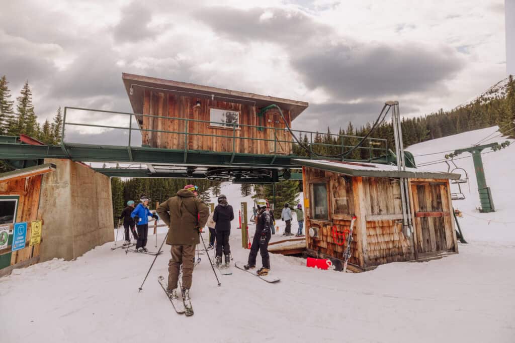 The ski lift at Teton Pass Montana