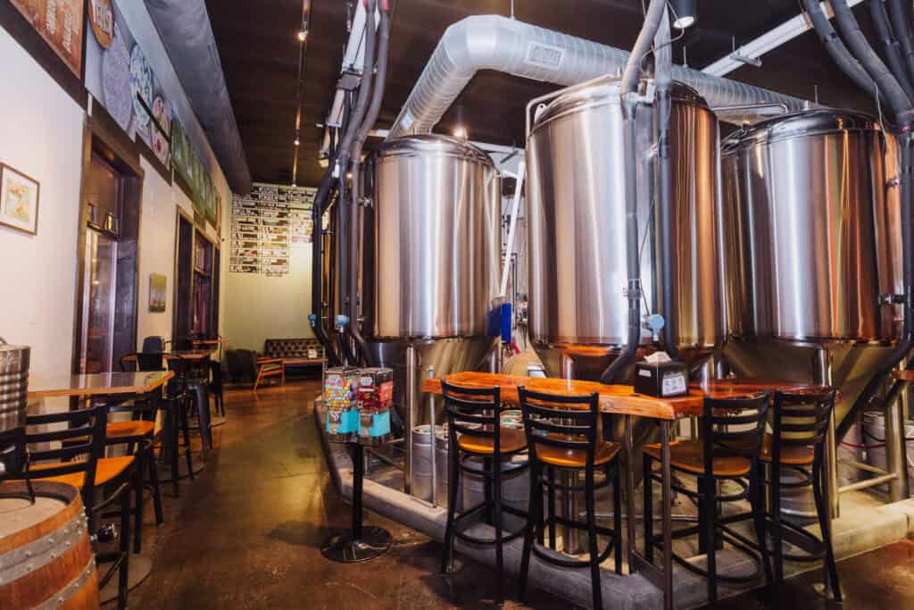 The brewery at Naughty Oak in Oldtown Orcutt, CA
