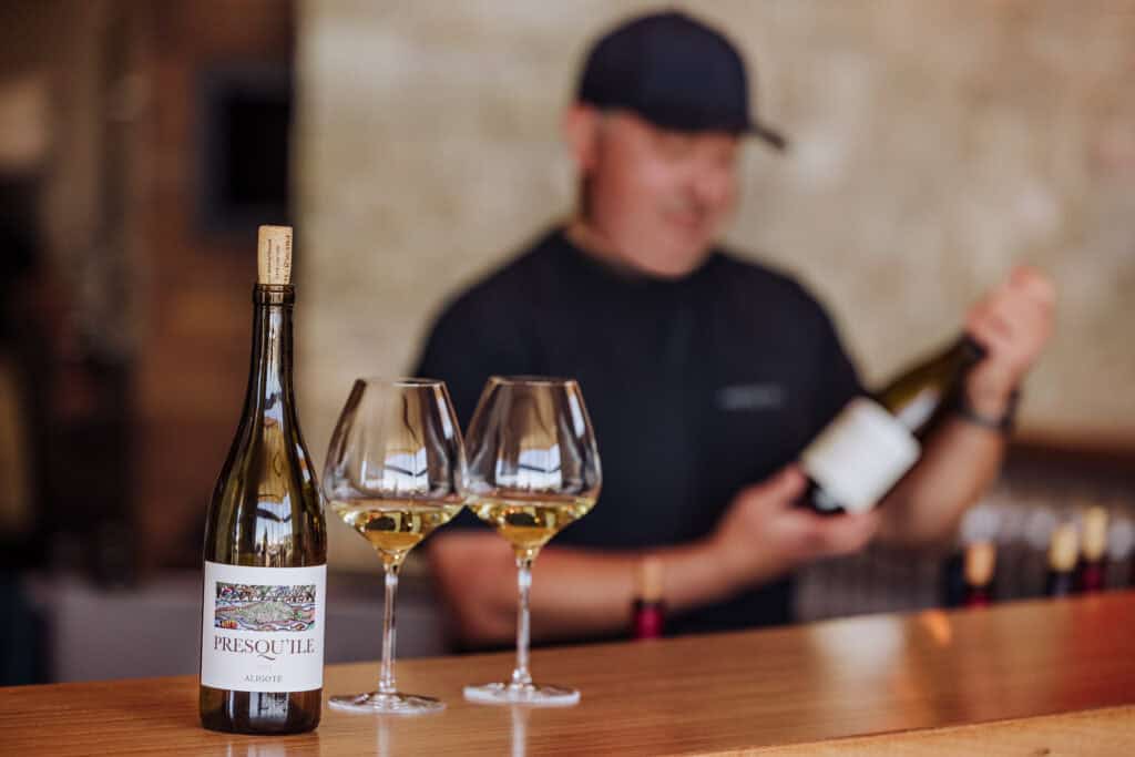 A tasting at Presqu'ile Winery