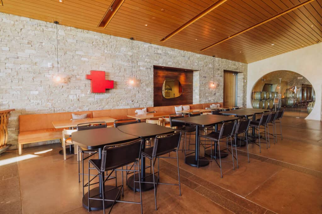 Inside Presquile Winery's tasting room