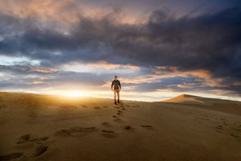Jared Dillingham on the dunes on Guadalupe Beach near Santa Maria, CA
