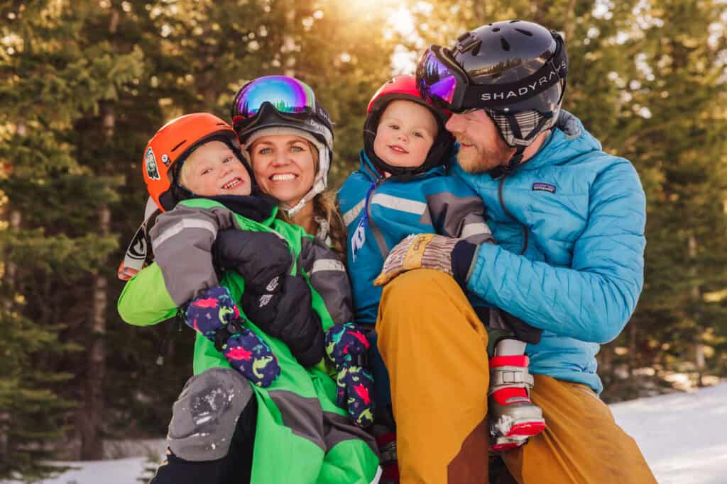 Teton Pass owner Chuck Hlavac, with his family: Michelle, Inga, and Henrik