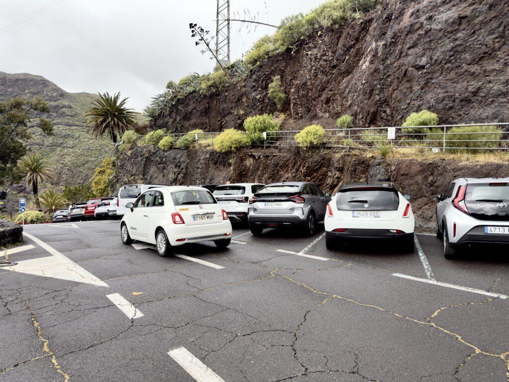 Parking in Masca on Tenerife
