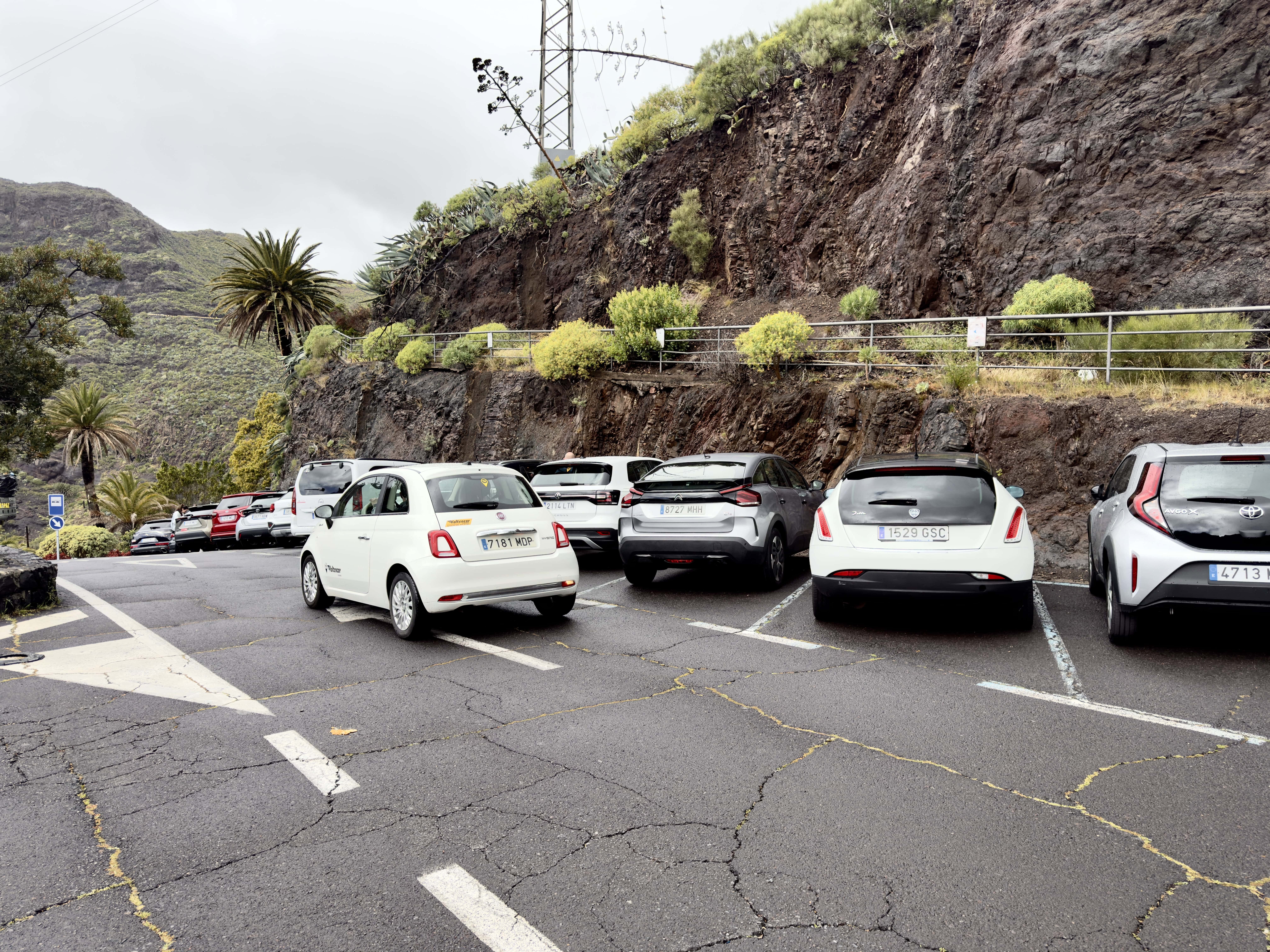 Parking in Masca on Tenerife