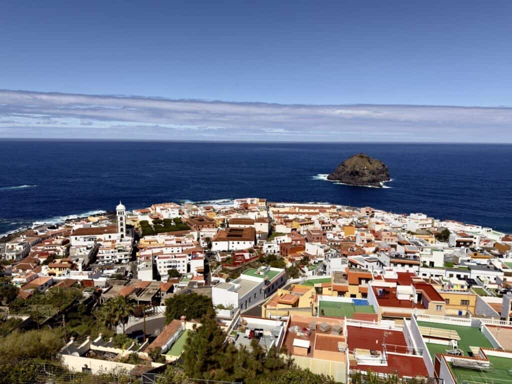 An overview of Garachico on Tenerife in the Canary Islands