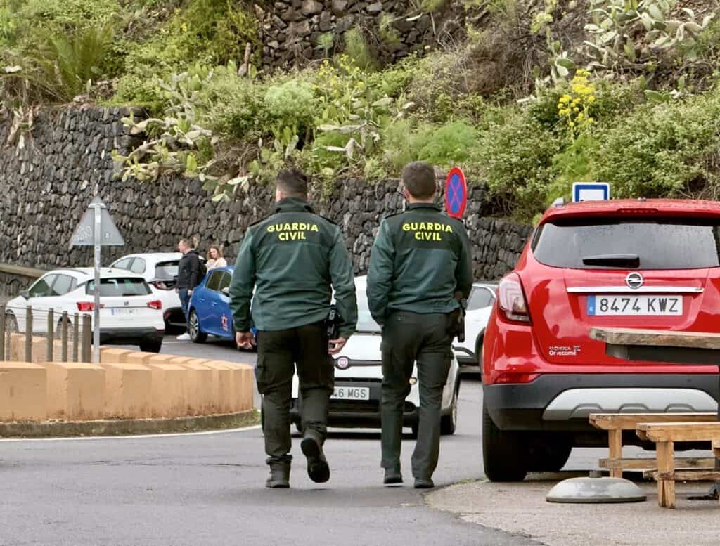 Police in Masca