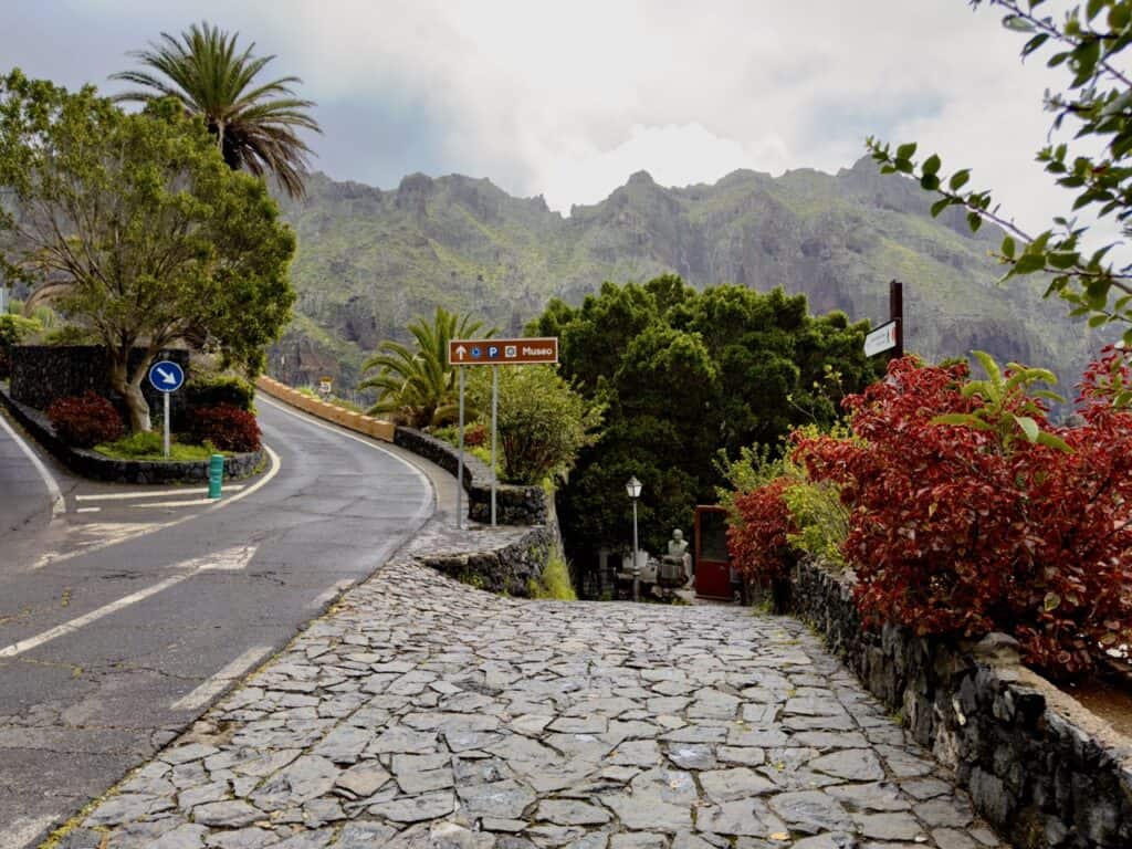 A narrow road you'll see driving around Tenerife