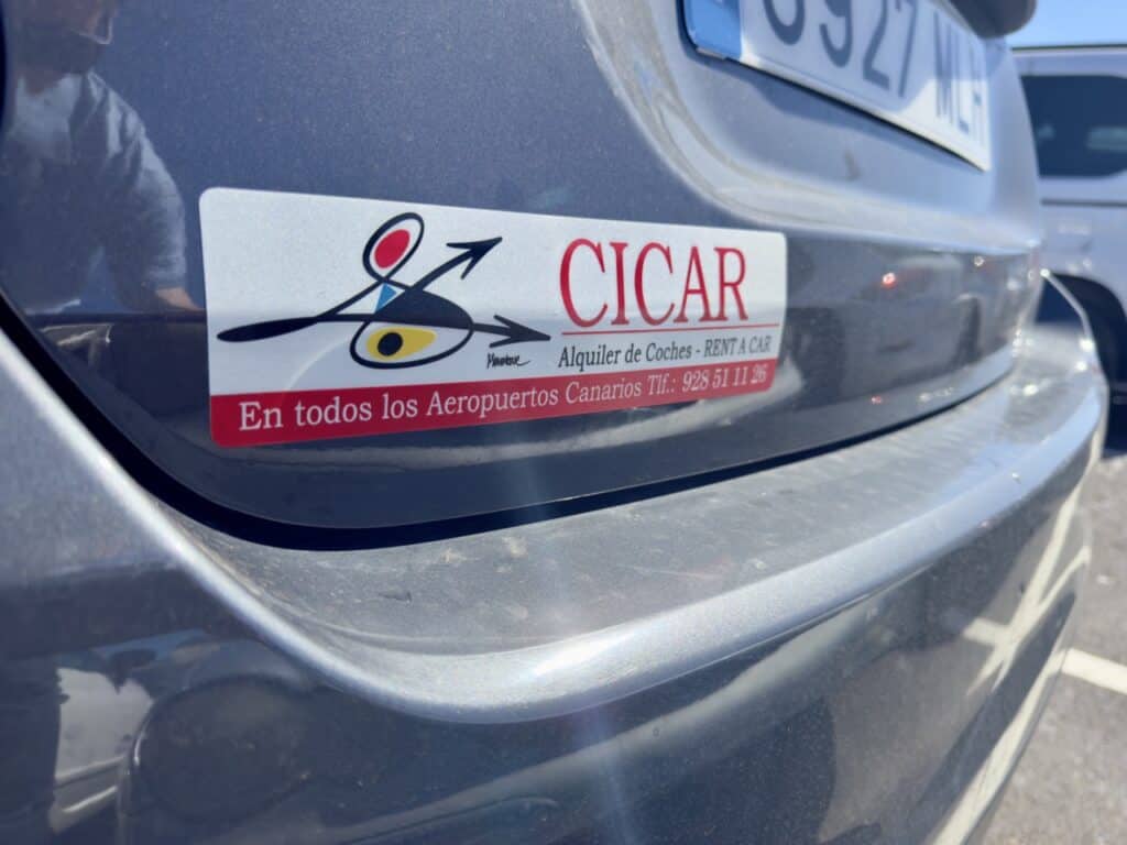 CICAR, a popular rental car company on the Canary Islands