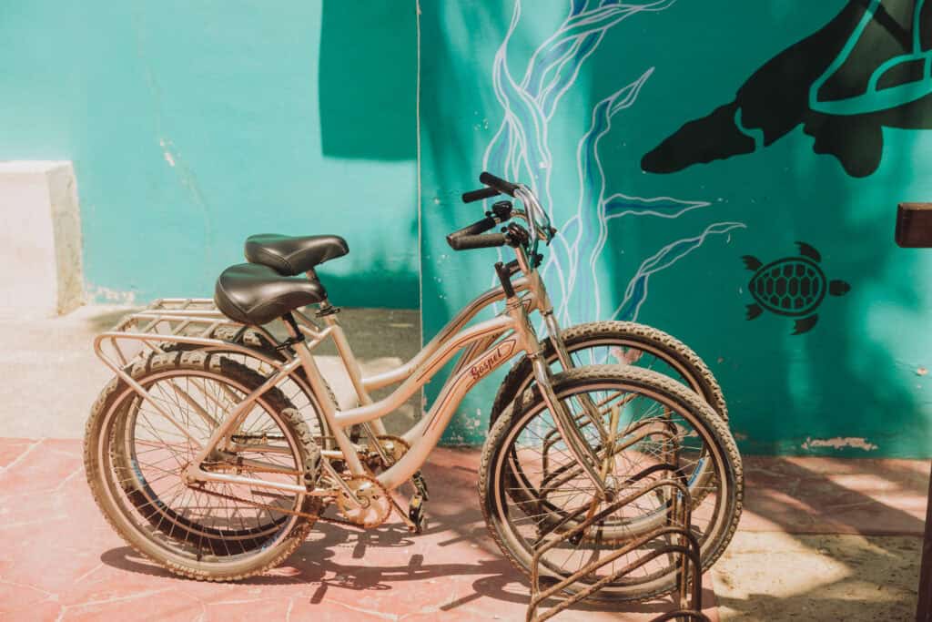 Complimentary bicycles for guests at Marival to take to Bucerias
