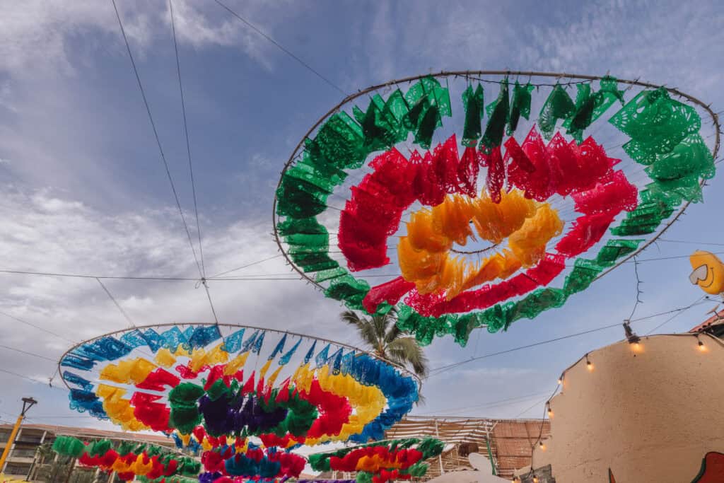Traditional colorful decor in Cabo San Lucas Mexico