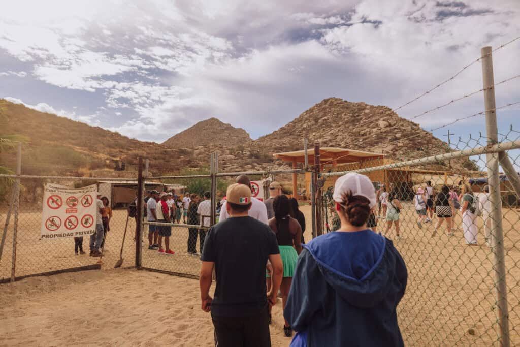 The entrance to the Hike with Dogs