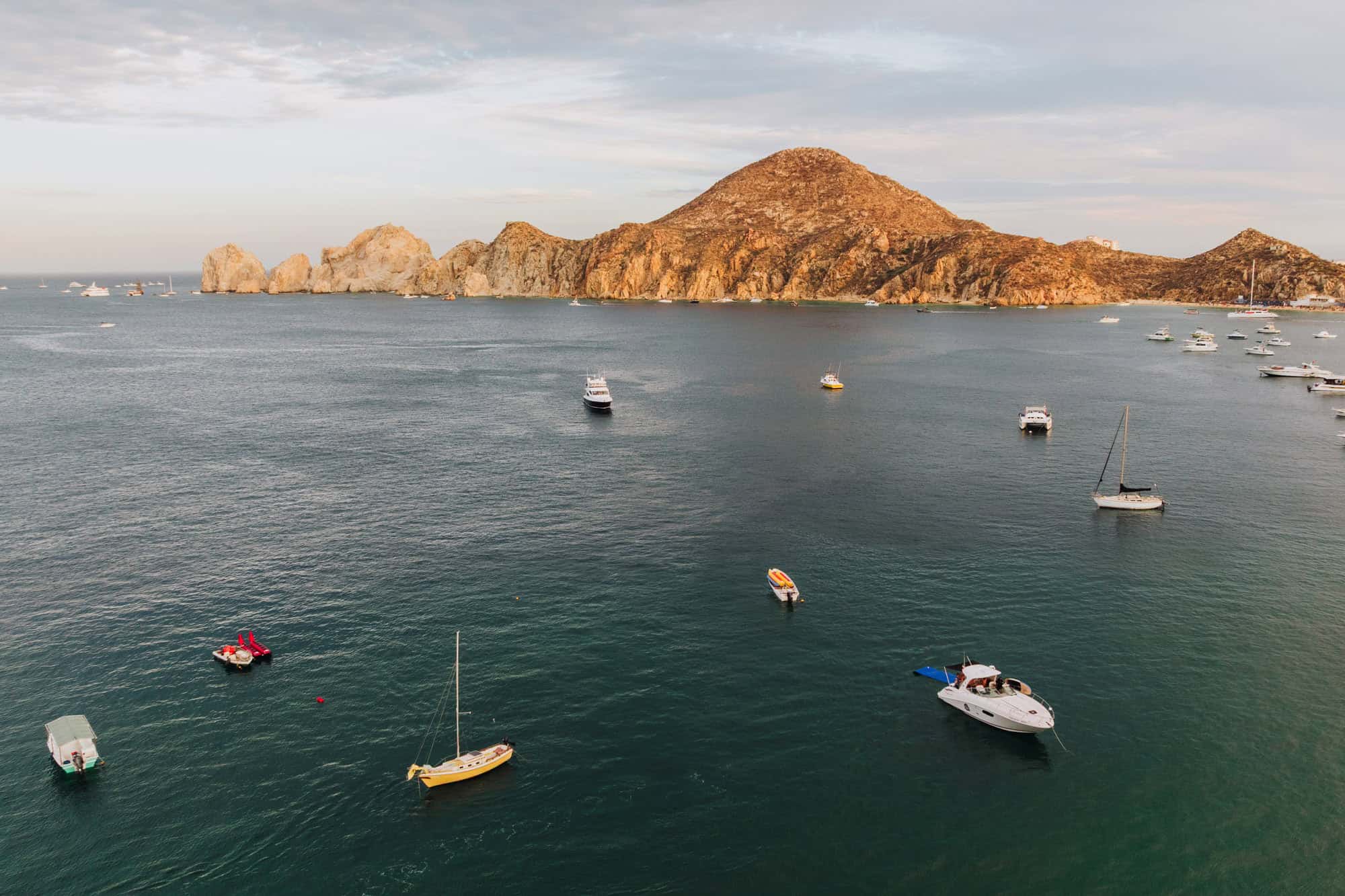 More boats off the coast of Cabo San Lucas in the Sea of Cortez