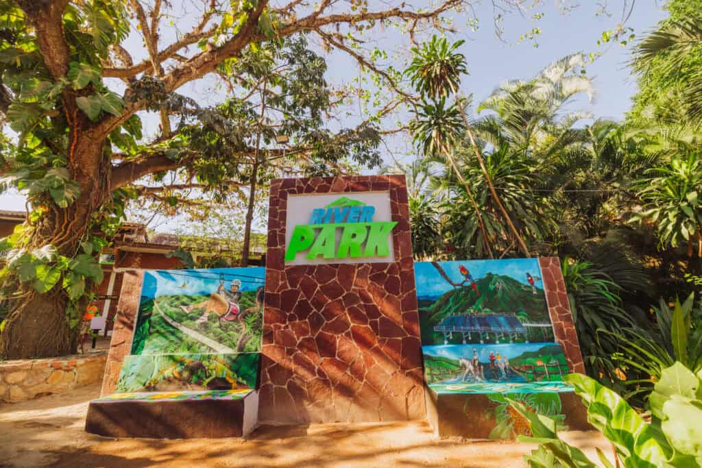 The entry to Canopy River Park in Puerto Vallarta Mexico