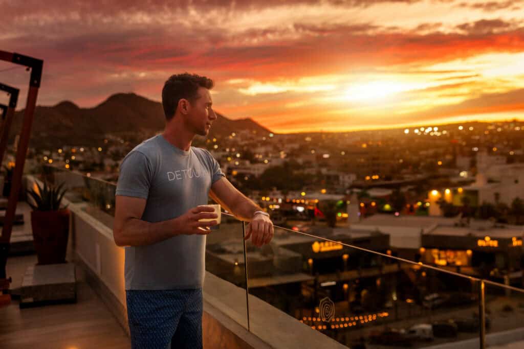 Jared Dillingham on the Kadun Hotel Boutique's rooftop