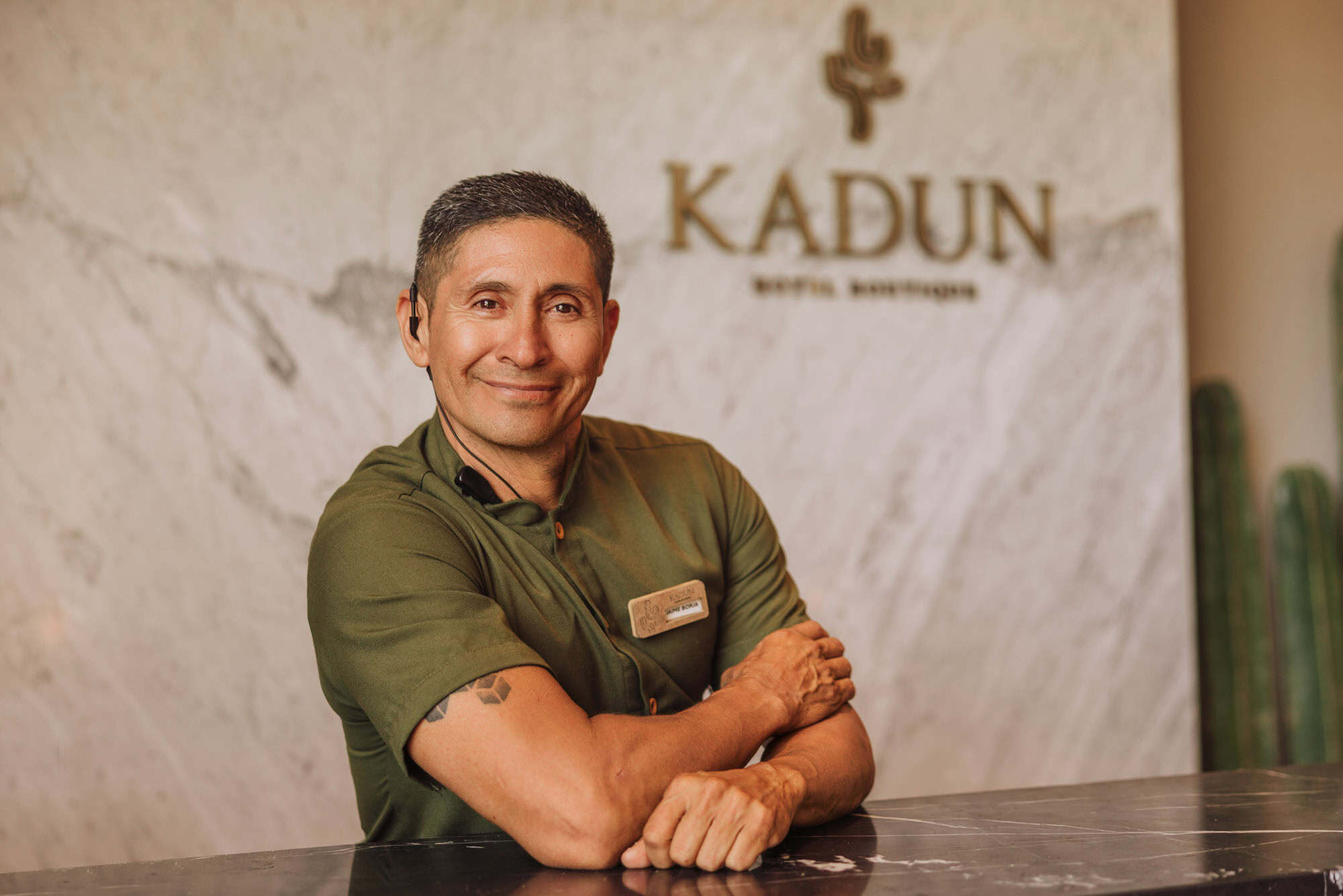 Jaime, one of the friendly front desk staff members at Kadun